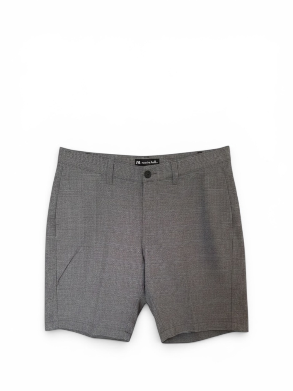 Travis Mathew Grommet Golf Shorts | Grey Glen Plaid | 34
